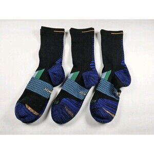 Bombas Hex Tec Athletic Crew Socks Lot Of 3 Pairs Size L (All Labeled Lefts)